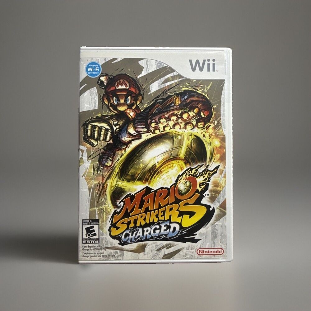 Mario Strikers Charged (Nintendo Wii, 2007). CIB Tested